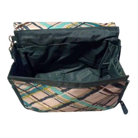 Thirty One Perfect Pet Wristlet RETIRED Sea Plaid Portable Pet Bowl NWOT - Picture 2 of 4